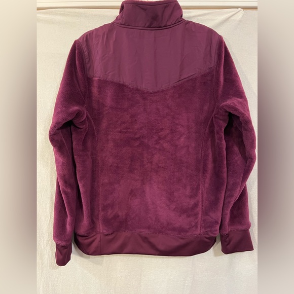 NWOT Athletic Works Fuzzy Warm Jacket Sweater Eggplant sz XL - Picture 3 of 5
